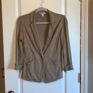 Caslon cotton tan blazer jacket